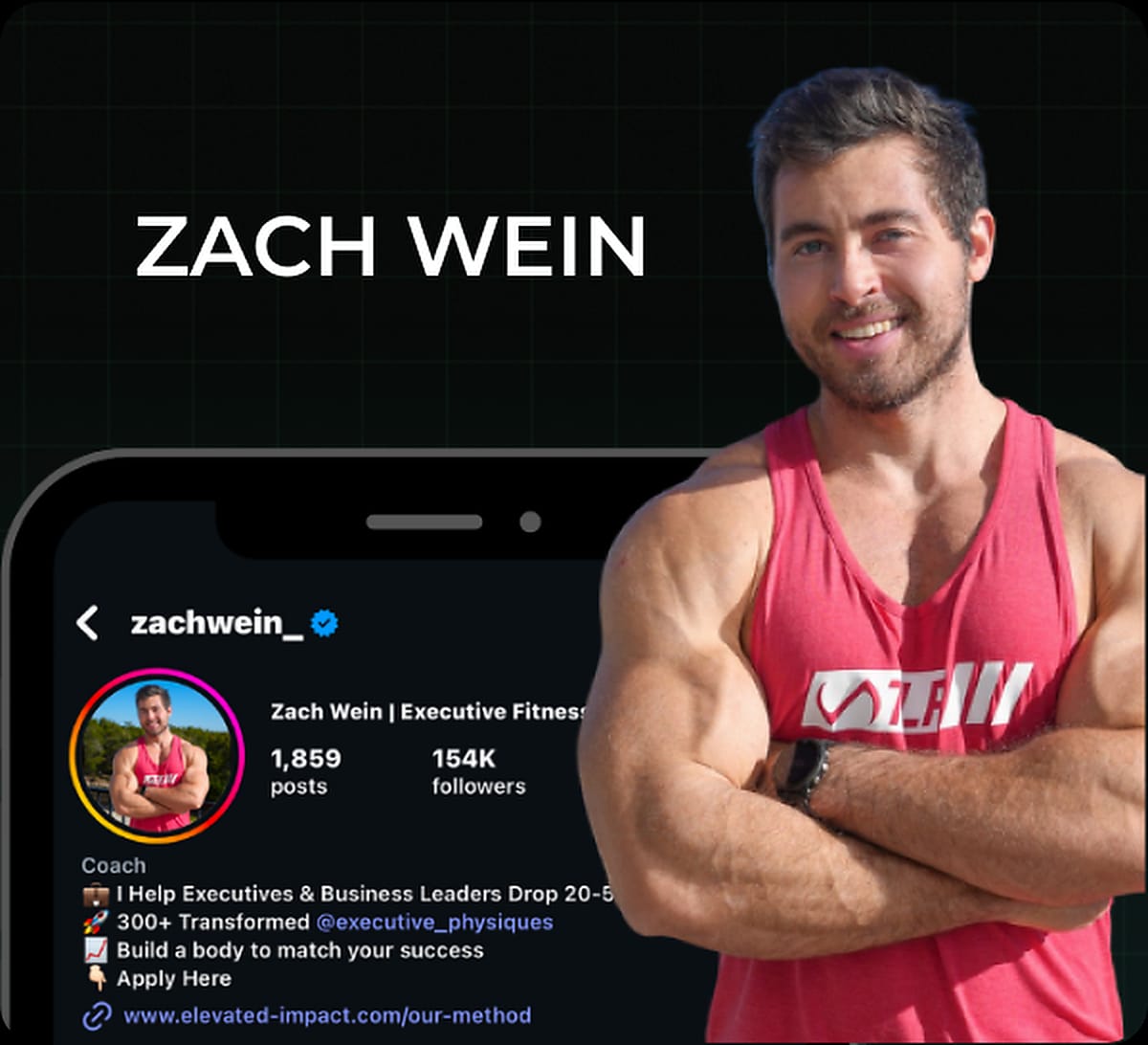 Zach Wein, Instagram profile card for zachwein_